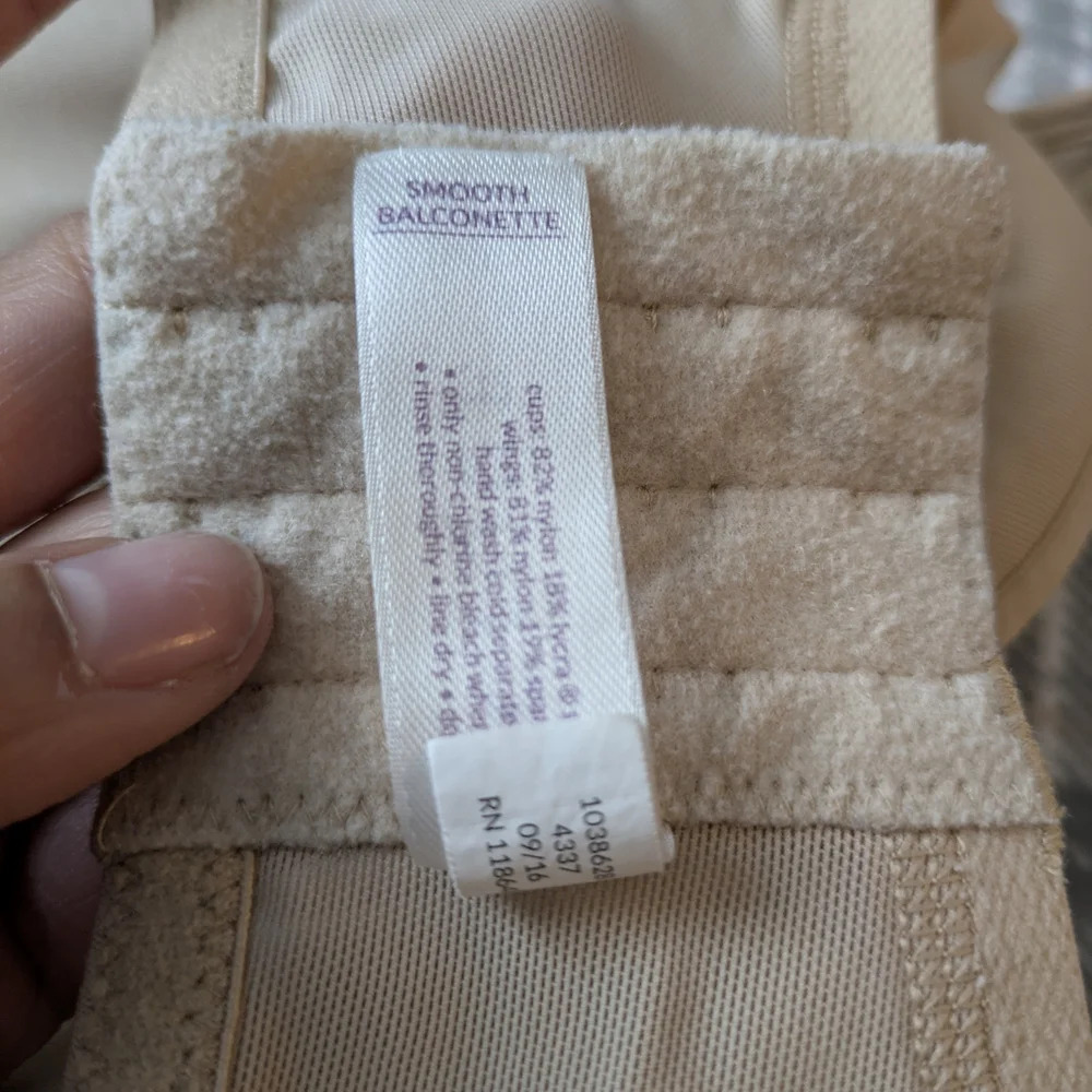 Cacique Tan Seamless T-Shirt Bra with Underwire Support - Picture 4 of 4